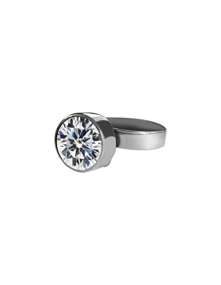 Anillo circular P 925 de plata zirconia brillante Anillo circular P 925 de plata zirconia brillante