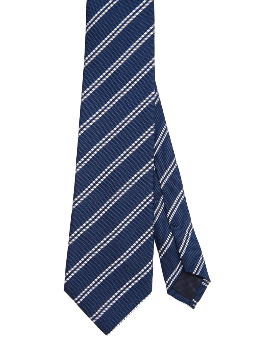Corbata regular de seda estampado a rayas para hombre Corbata regular de seda estampado a rayas para hombre
