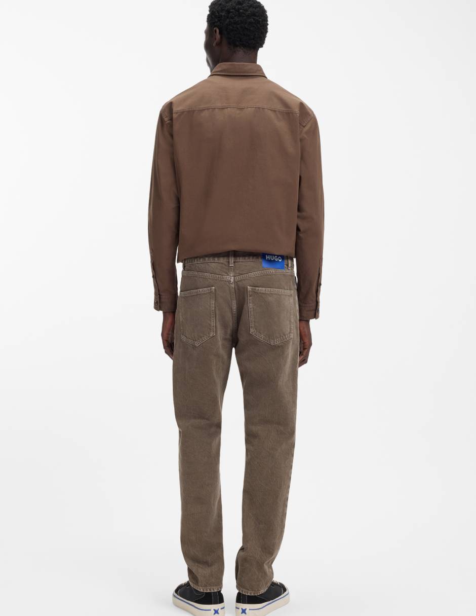 Jeans straight lavado medio para hombre 5