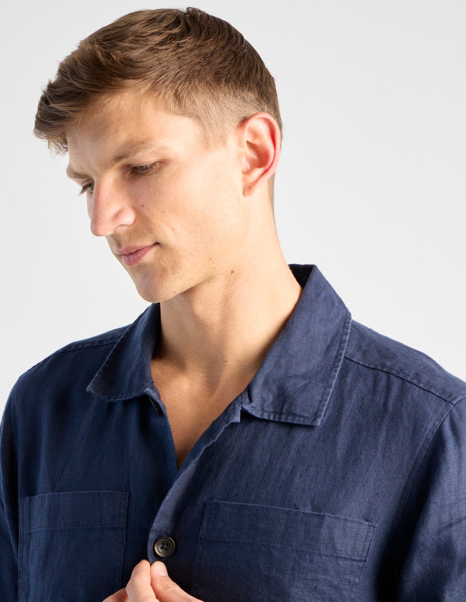 Camisa casual manga corta para hombre