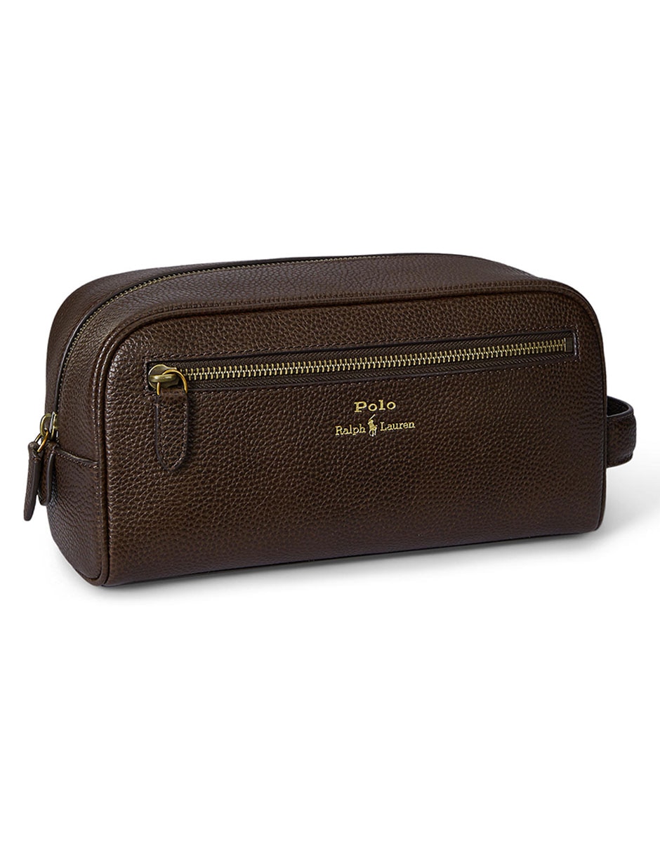 Bolsa neceser Polo Rl de piel bovino para hombre