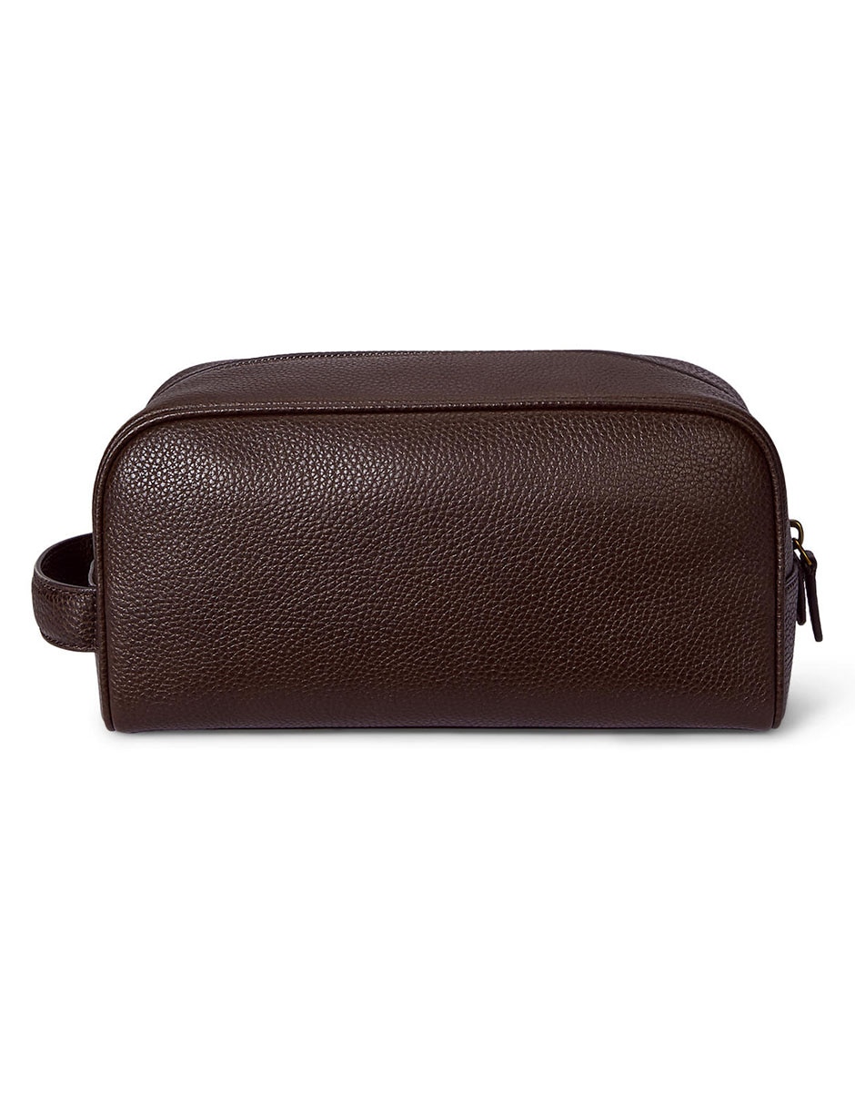 Bolsa neceser Polo Rl de piel bovino para hombre