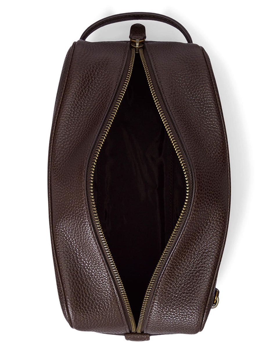 Bolsa neceser Polo Rl de piel bovino para hombre
