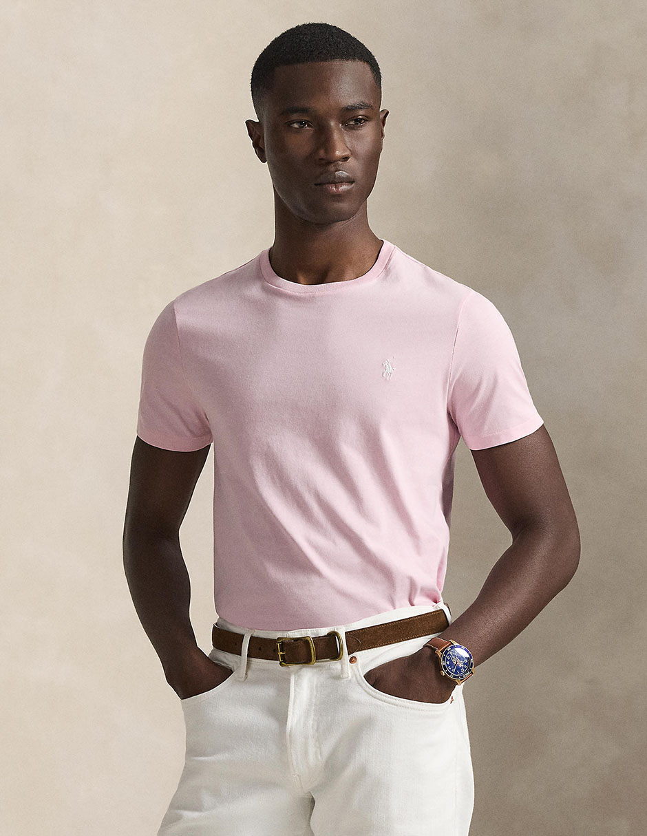 Playera polo cuello redondo para hombre