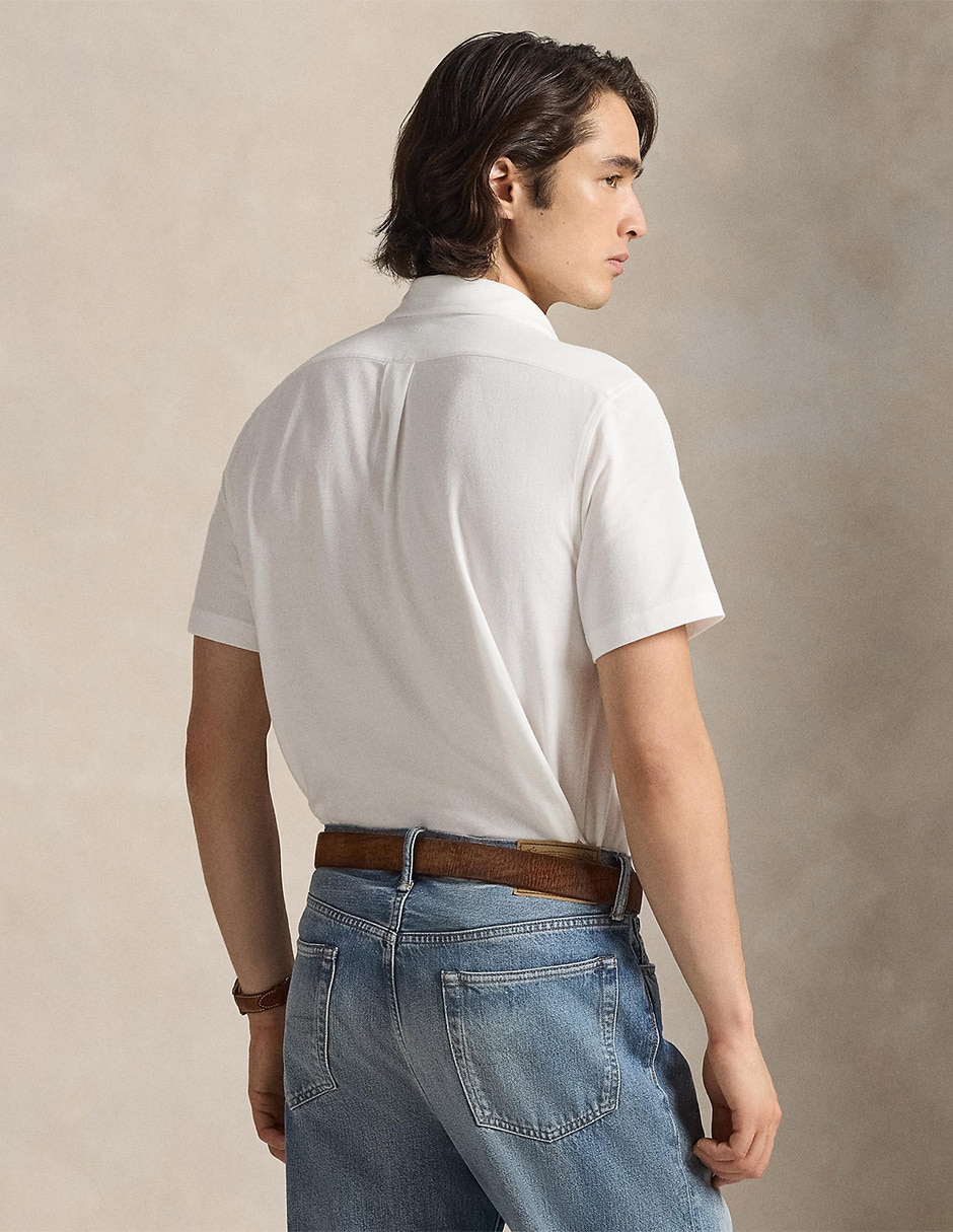 Camisa casual Polo Ralph Lauren de algodón manga corta para hombre