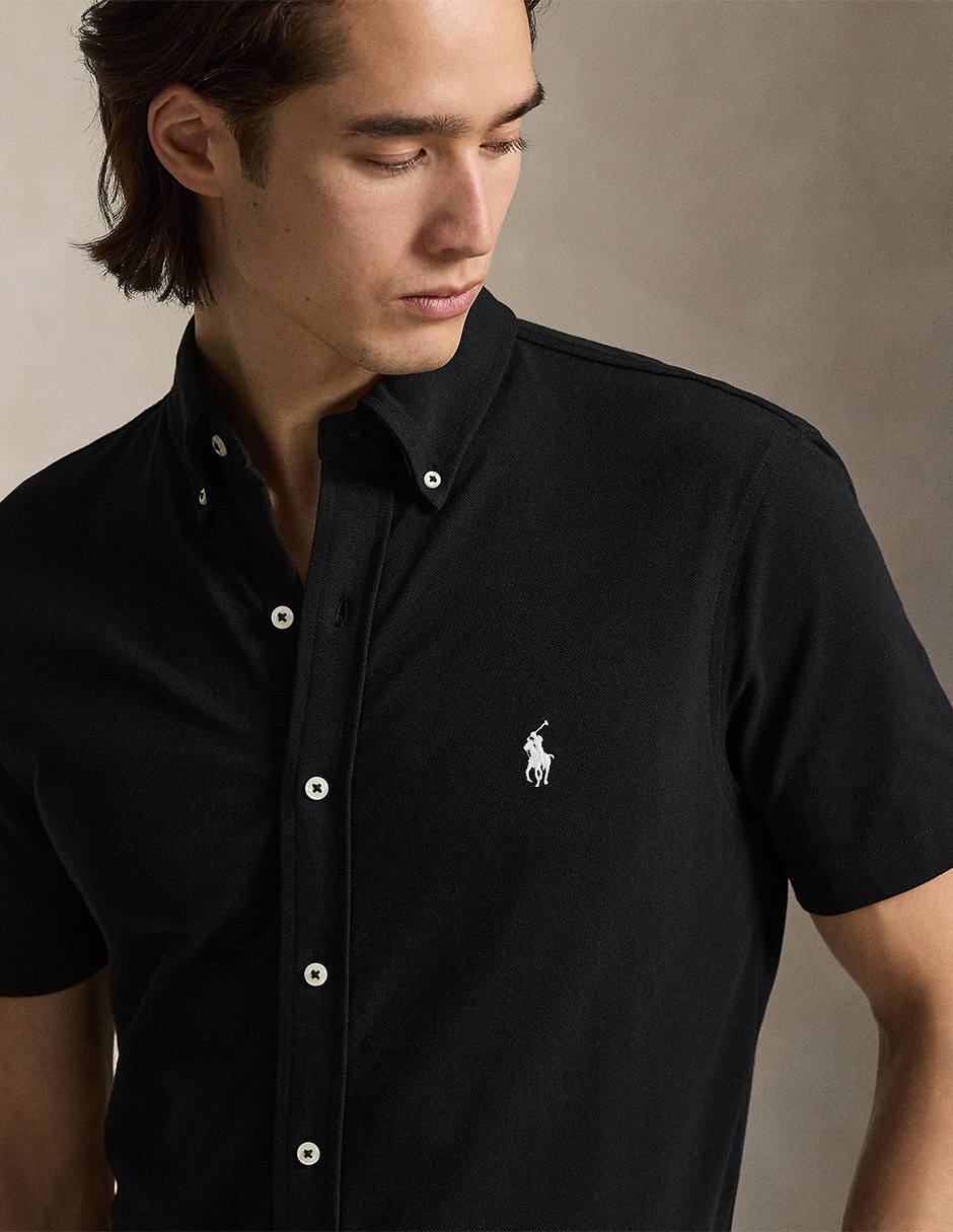 Camisa casual Polo Ralph Lauren de algodón manga corta para hombre