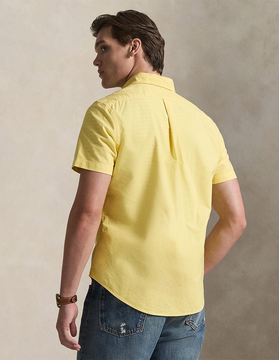 Camisa casual Polo Ralph Lauren de algodón manga corta para hombre