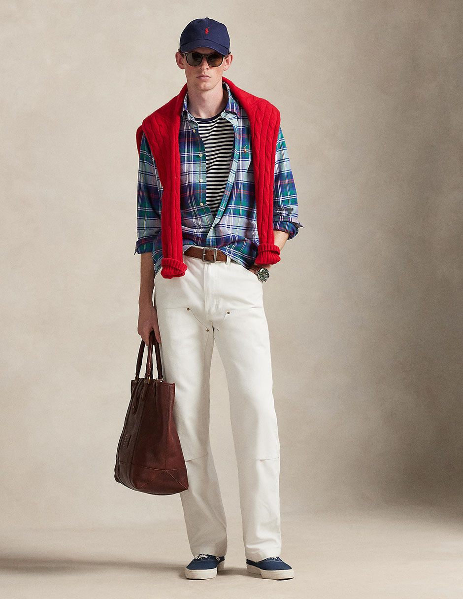 Camisa casual Polo Ralph Lauren de algodón para hombre