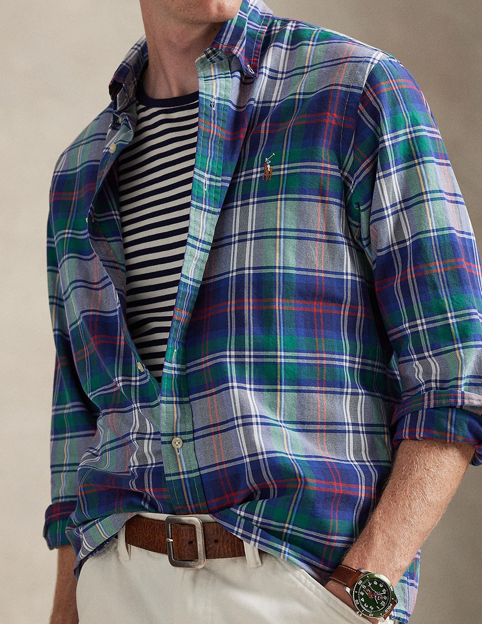 Camisa casual Polo Ralph Lauren de algodón para hombre