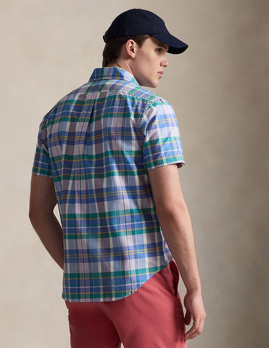 Camisa casual Polo Ralph Lauren de algodón manga corta para hombre