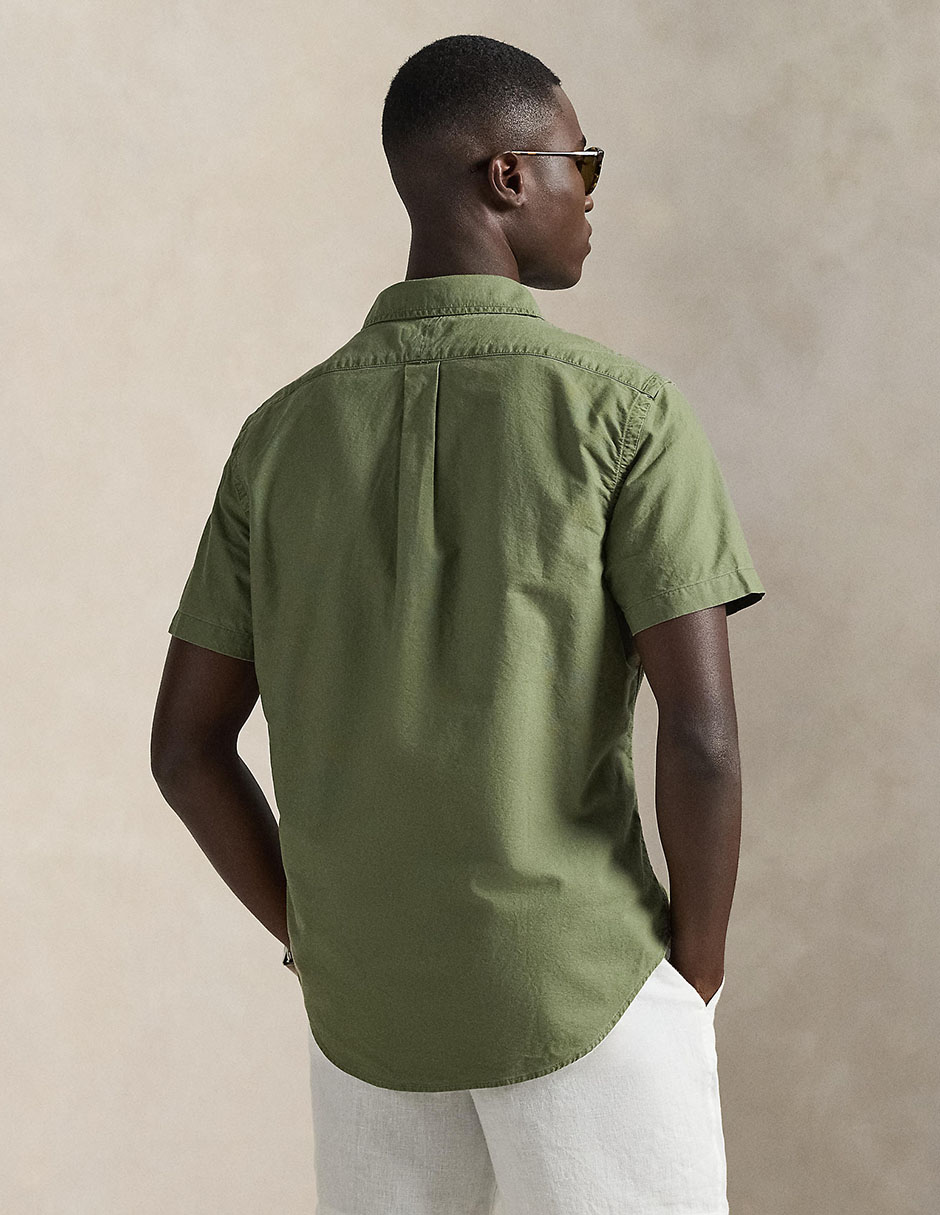 Camisa casual Polo Ralph Lauren de algodón manga corta para hombre