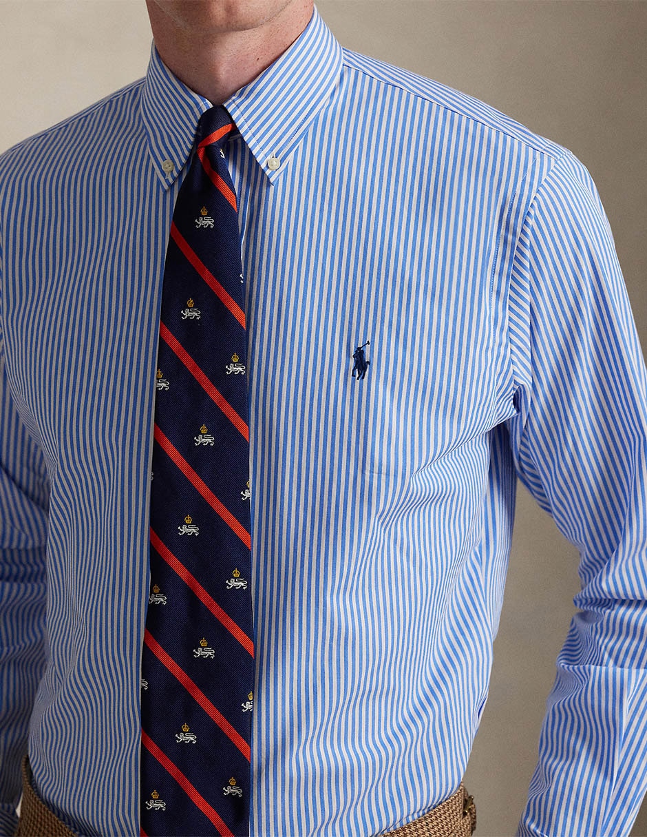 Camisa business casual Polo Ralph Lauren de algodón manga larga para hombre