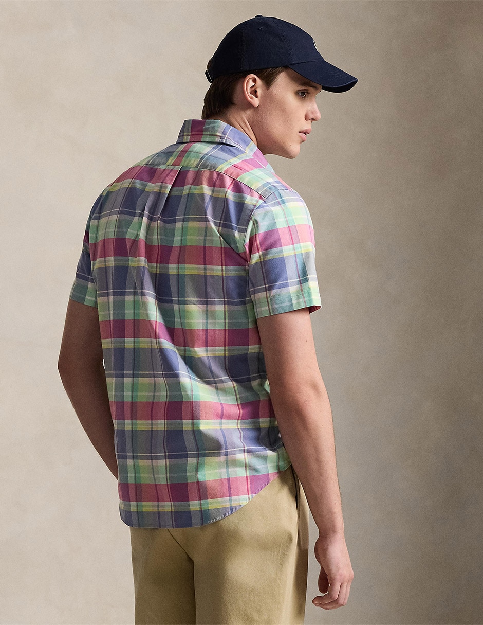 Camisa casual Polo Rl de algodón manga corta para hombre 2