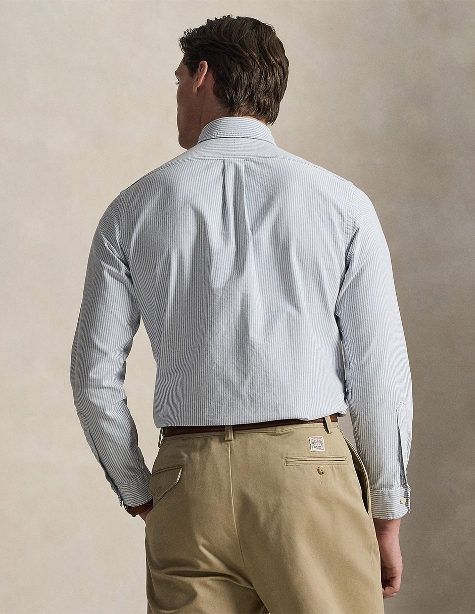 Camisa business casual Polo Rl manga larga para hombre 2