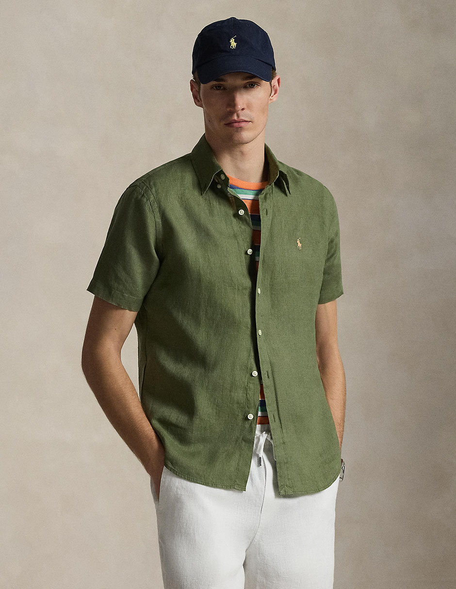 Sobrecamisa casual Polo Rl manga corta para hombre Sobrecamisa casual Polo Rl manga corta para hombre