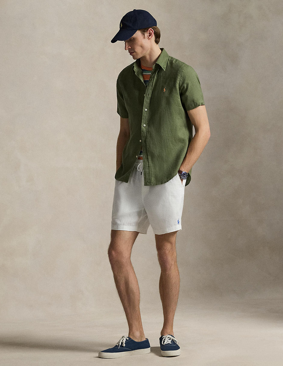 Sobrecamisa casual Polo Rl manga corta para hombre 3