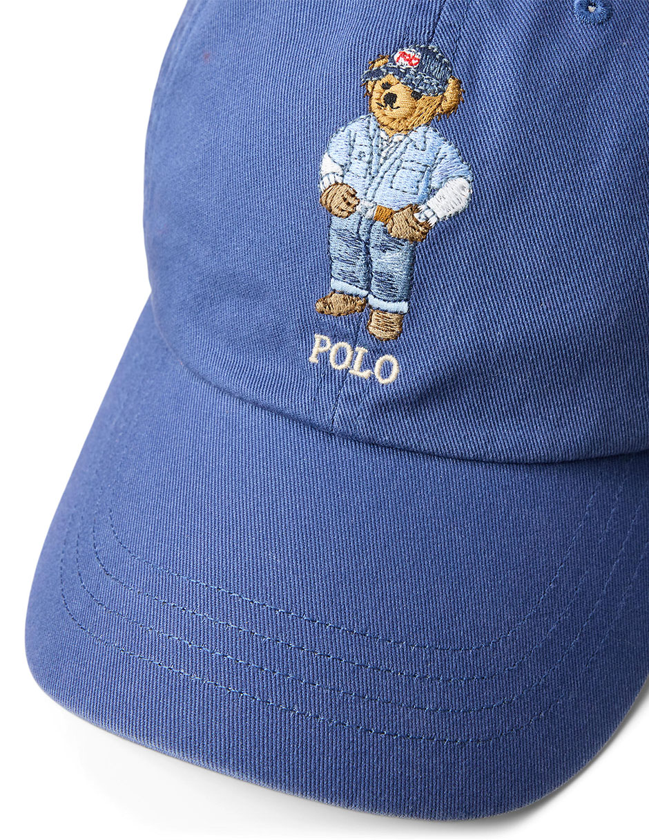 Gorra visera curva hebilla Bear Twill para hombre 3