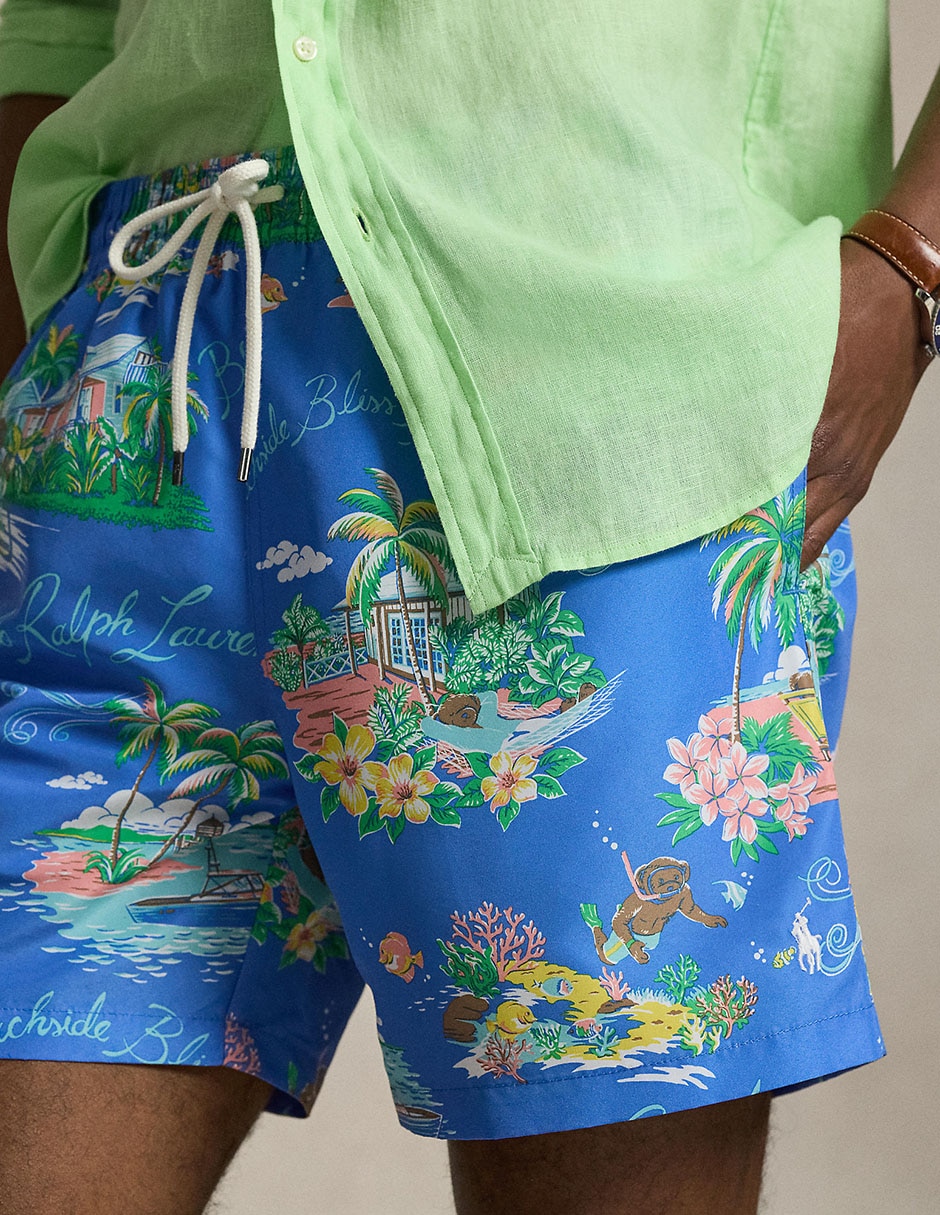 Traje de baño con bolsillos para hombre