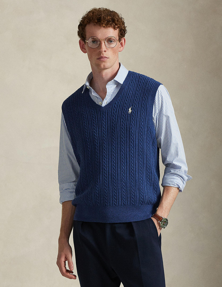 Chaleco Polo Ralph Lauren trenzado para hombre