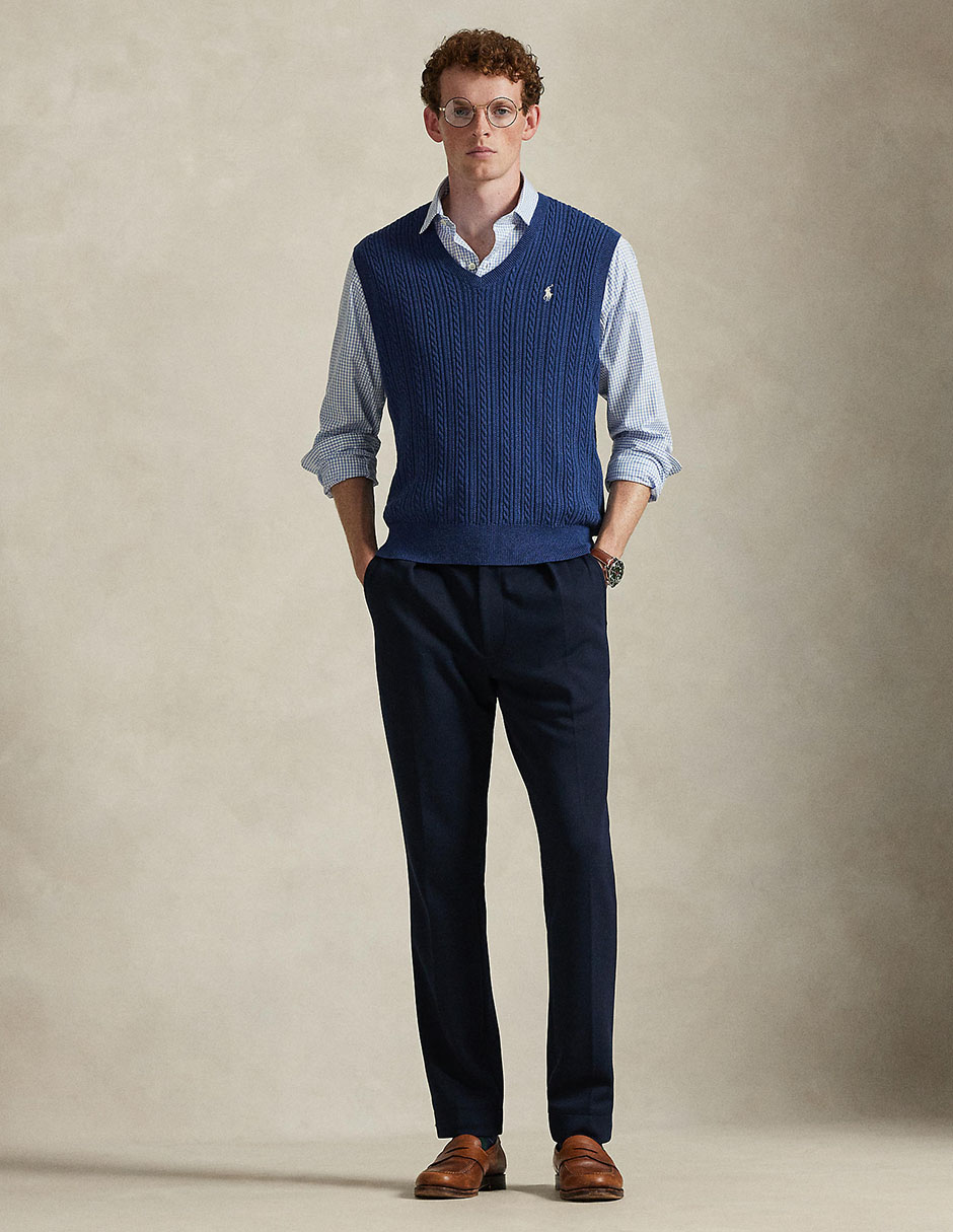 Chaleco Polo Ralph Lauren trenzado para hombre