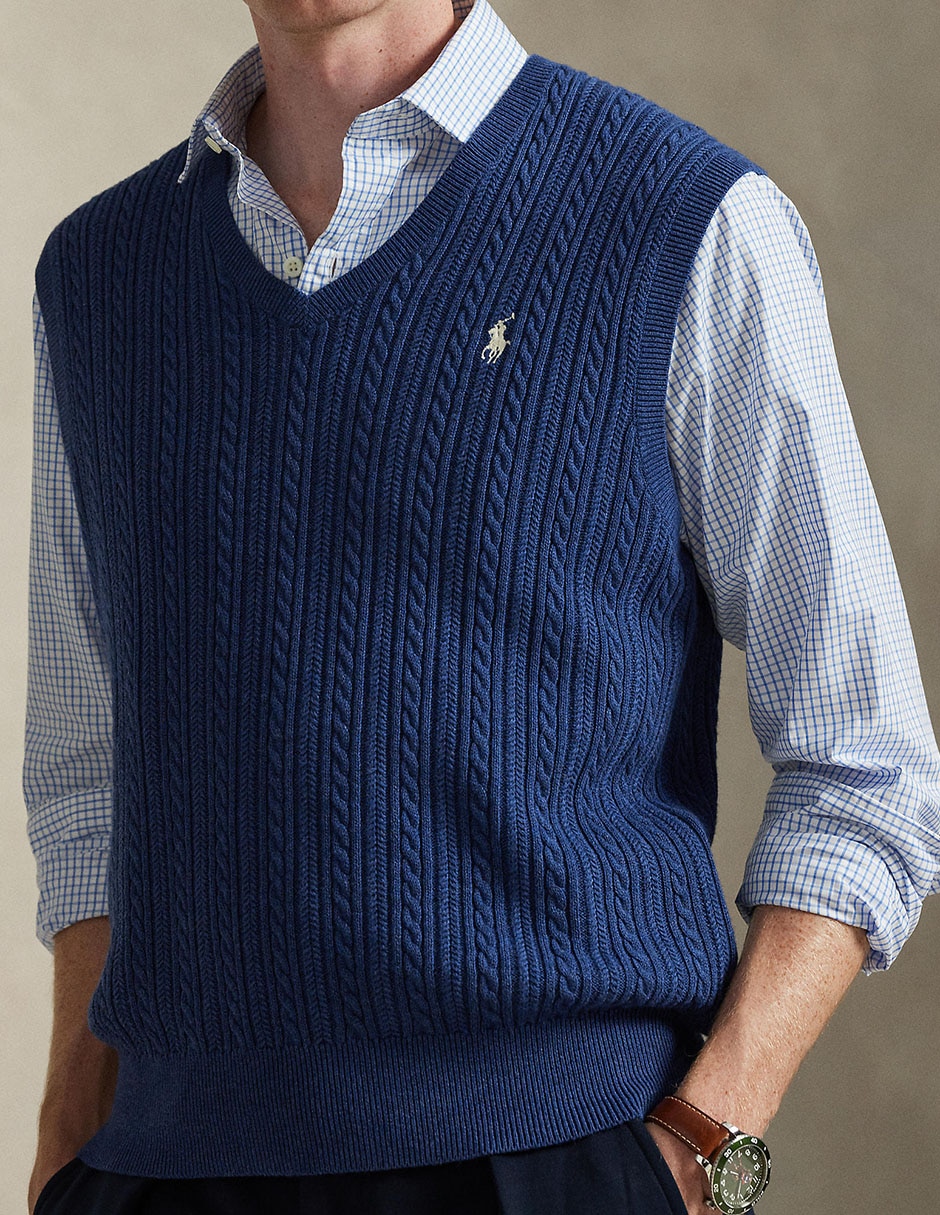 Chaleco Polo Ralph Lauren trenzado para hombre