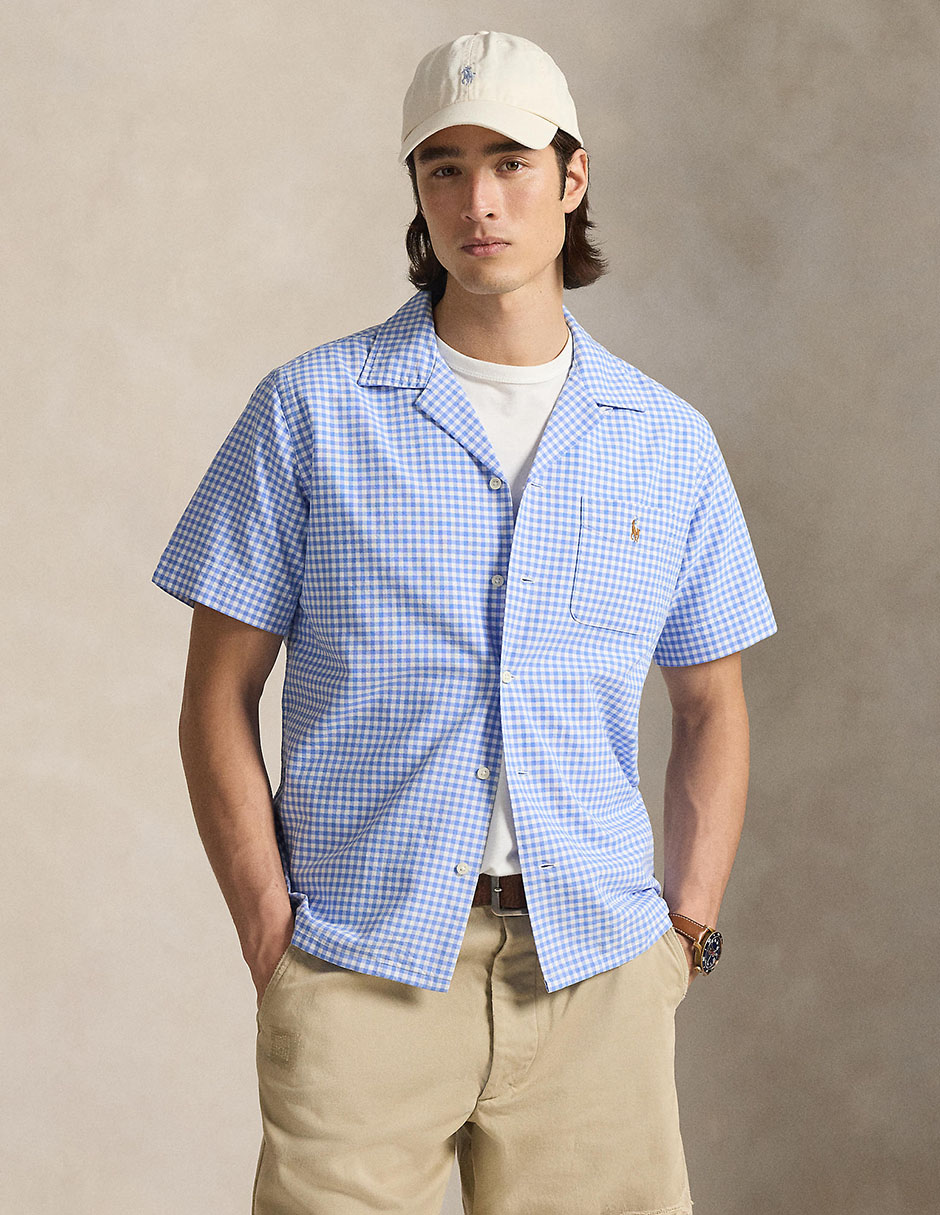 Camisa casual de algodón manga corta para hombre Camisa casual de algodón manga corta para hombre