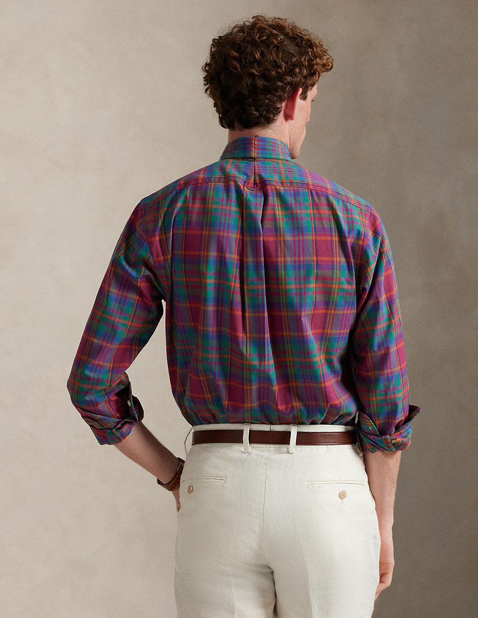 Camisa casual manga larga para hombre