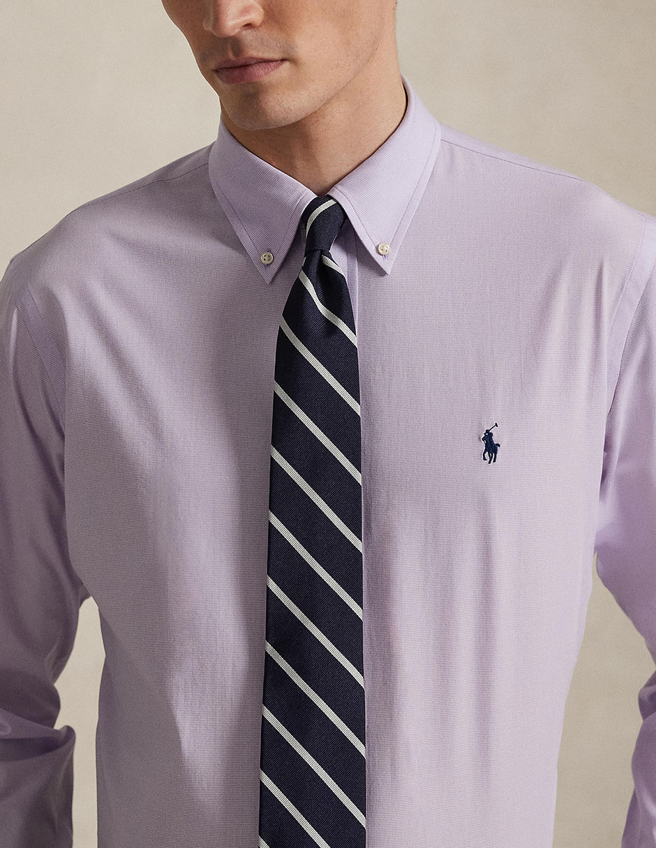Camisa business casual de algodón manga larga para hombre