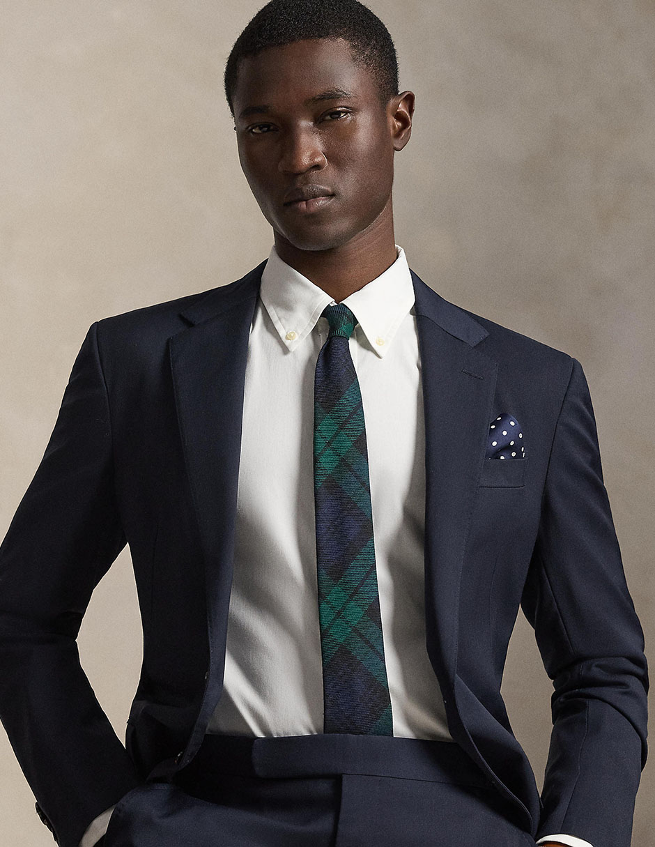 Camisa business casual Polo Rl de algodón manga larga para hombre 4