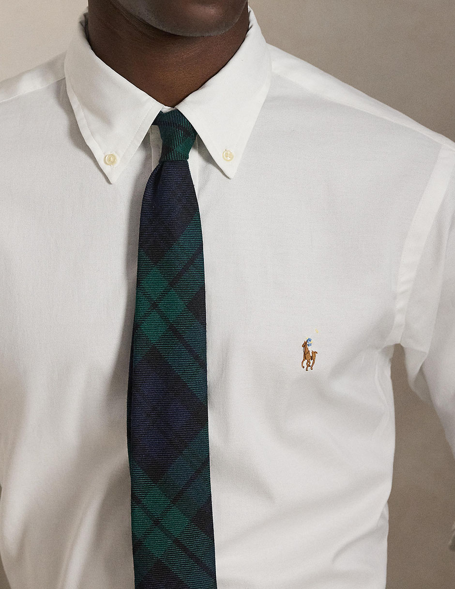 Camisa business casual Polo Rl de algodón manga larga para hombre 5