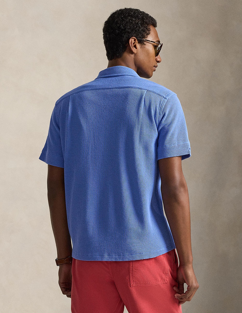 Camisa casual Polo Rl de algodón manga corta para hombre