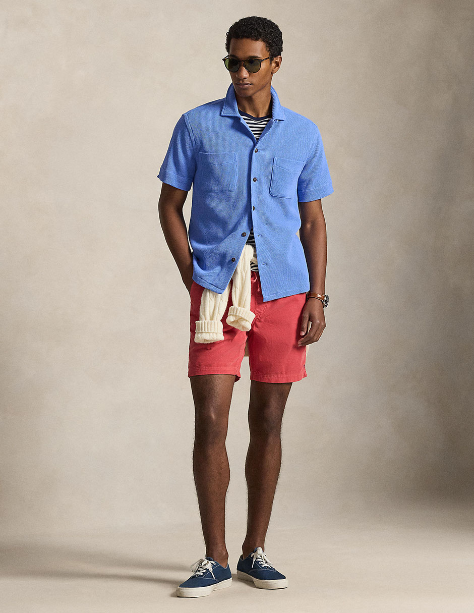 Camisa casual Polo Rl de algodón manga corta para hombre
