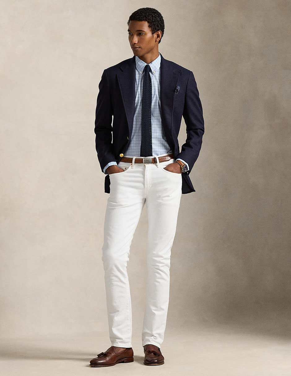 Camisa business casual Polo Ralph Lauren de algodón manga larga para hombre