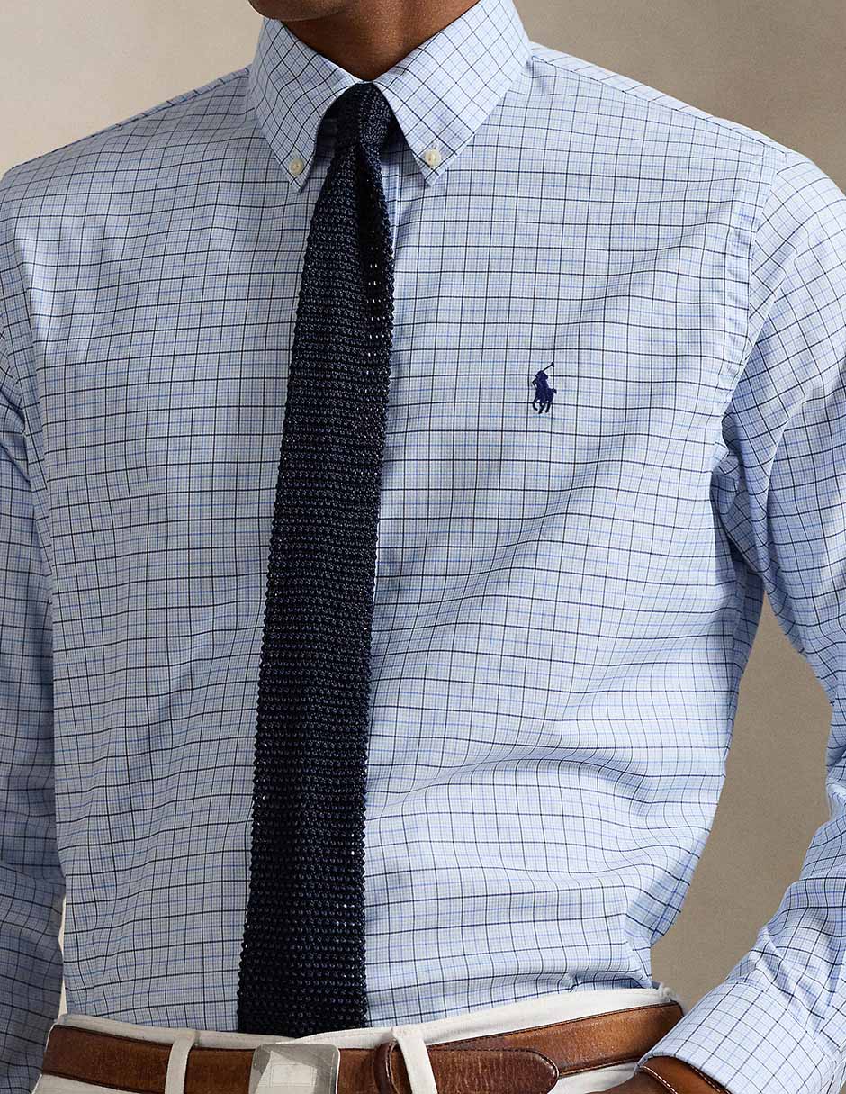 Camisa business casual Polo Ralph Lauren de algodón manga larga para hombre