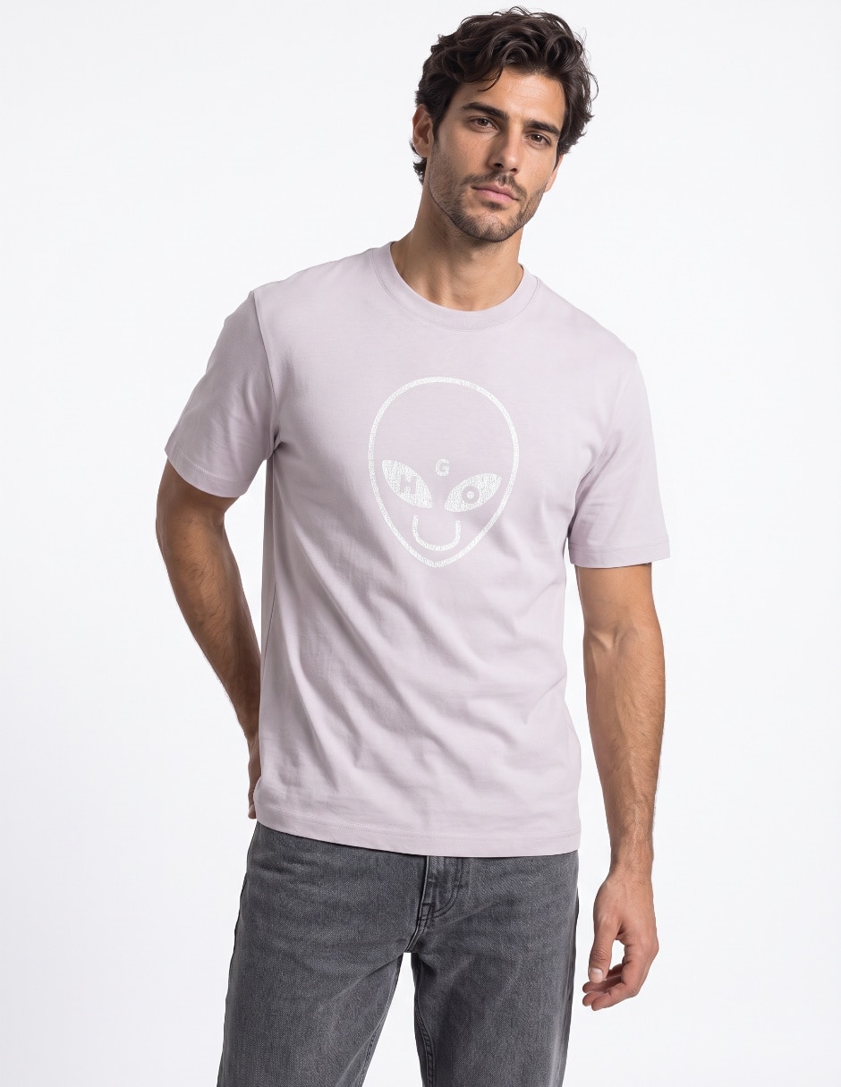 Playera cuello redondo para hombre