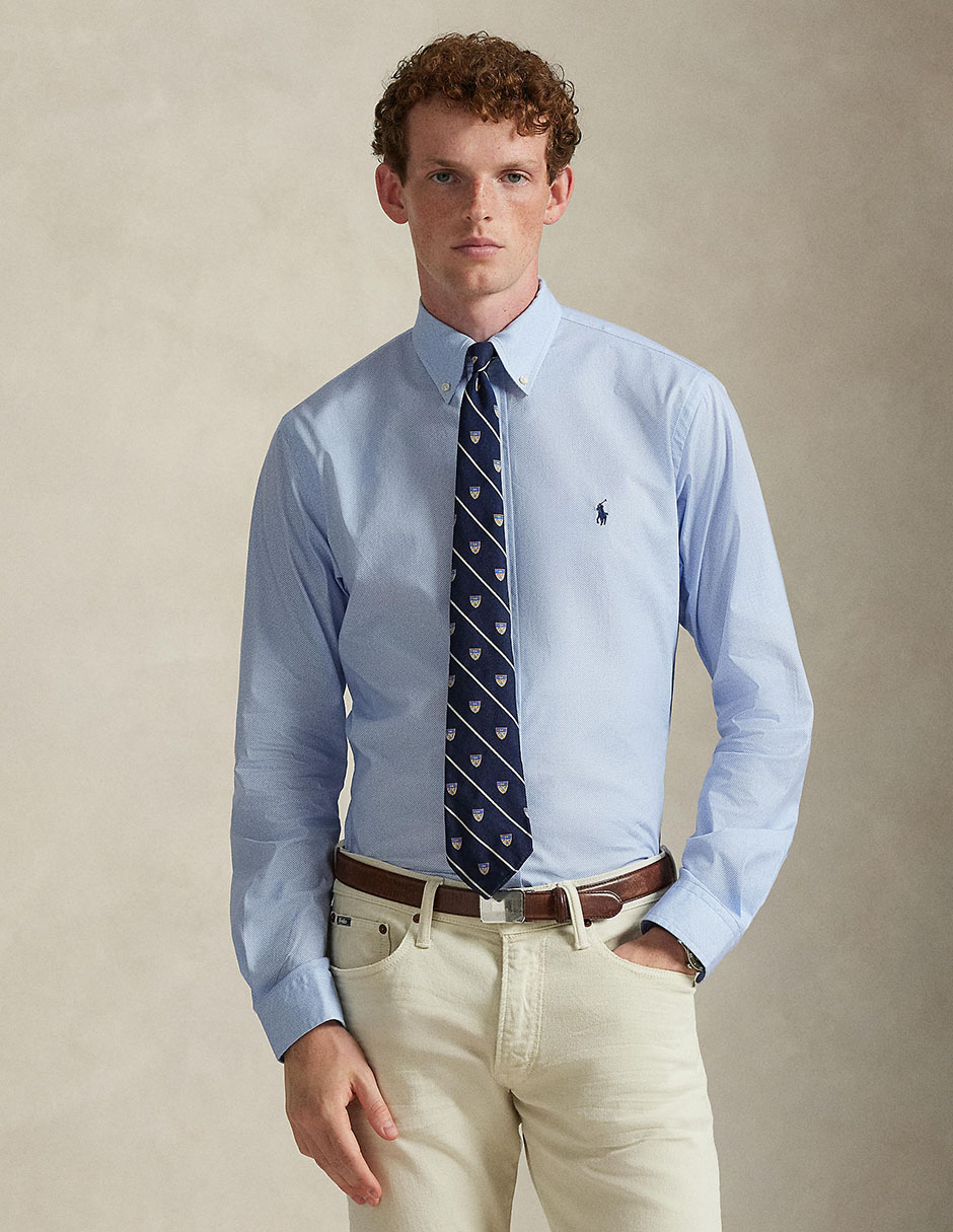 Camisa de vestir Polo RL de algodón manga larga para hombre Camisa de vestir Polo RL de algodón manga larga para hombre
