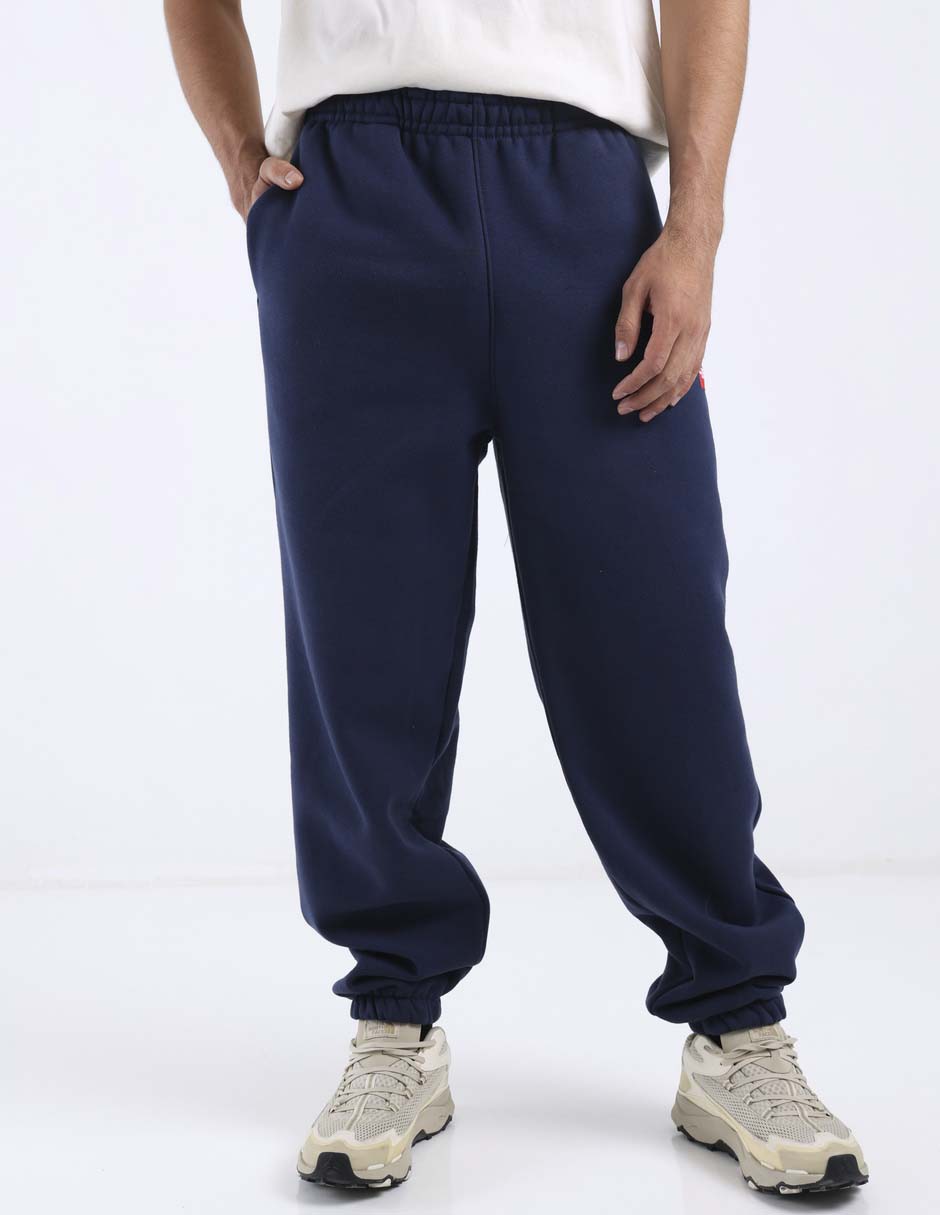 Pants regular con elástico para hombre 1