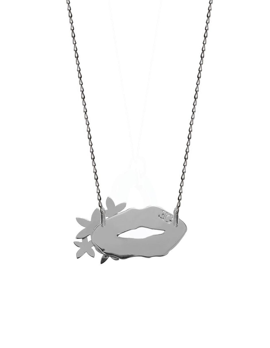 Collar labios Enrique Garcia de plata P 925 2