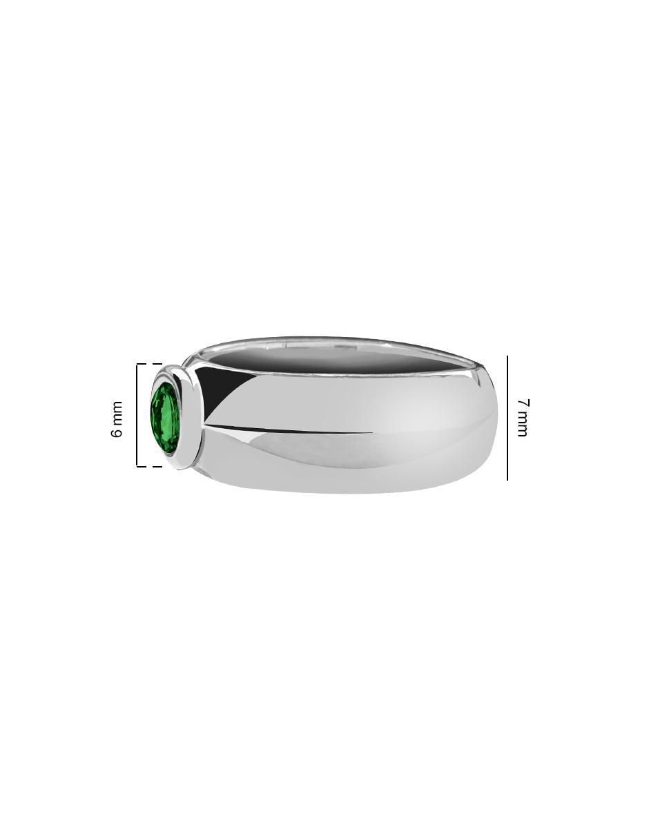 Anillo de oval P 925 de plata calcedonia brillante 3