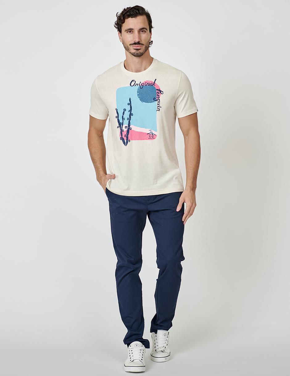 Playera cuello redondo para hombre