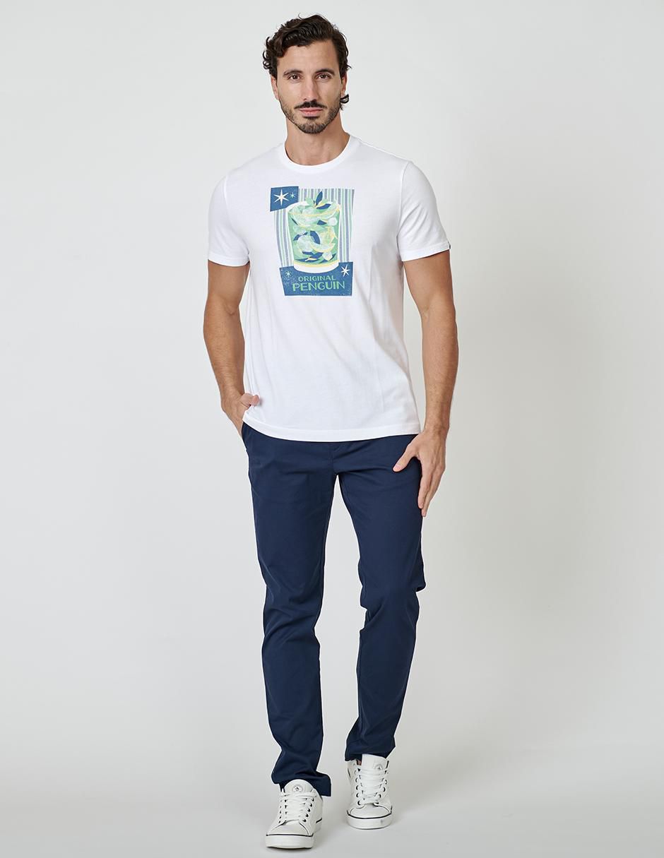 Playera cuello redondo para hombre