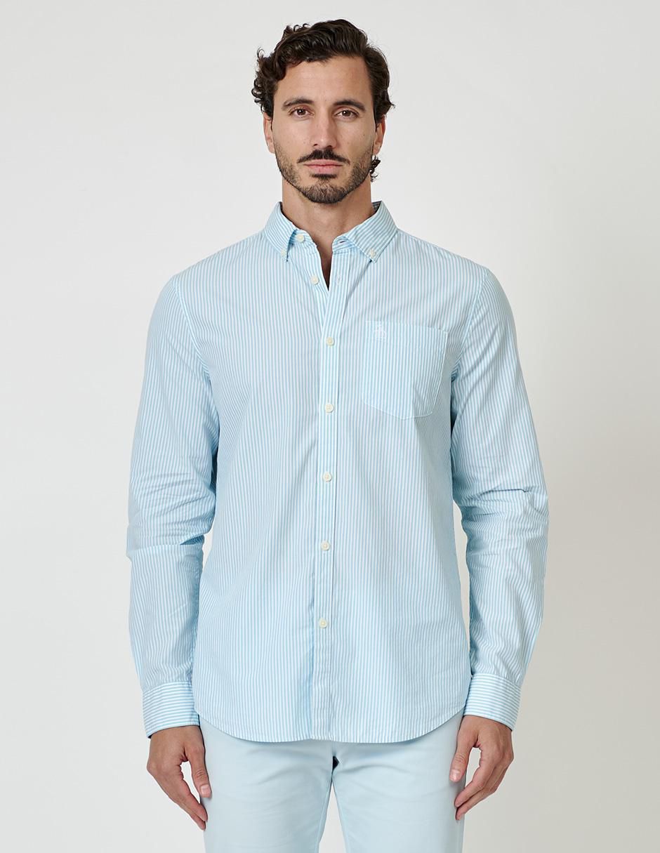 Camisa casual de algodón manga larga para hombre Camisa casual de algodón manga larga para hombre
