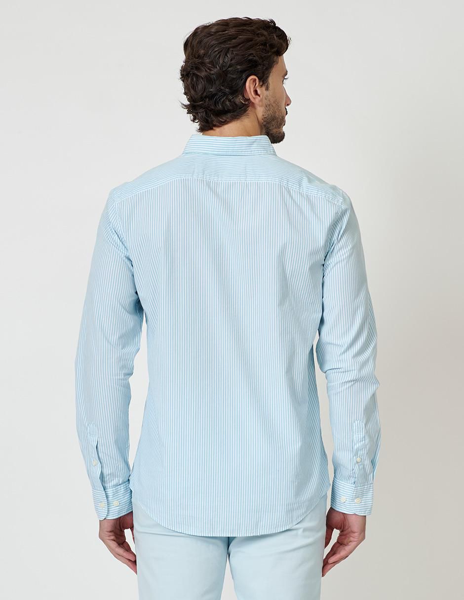 Camisa casual de algodón manga larga para hombre 3