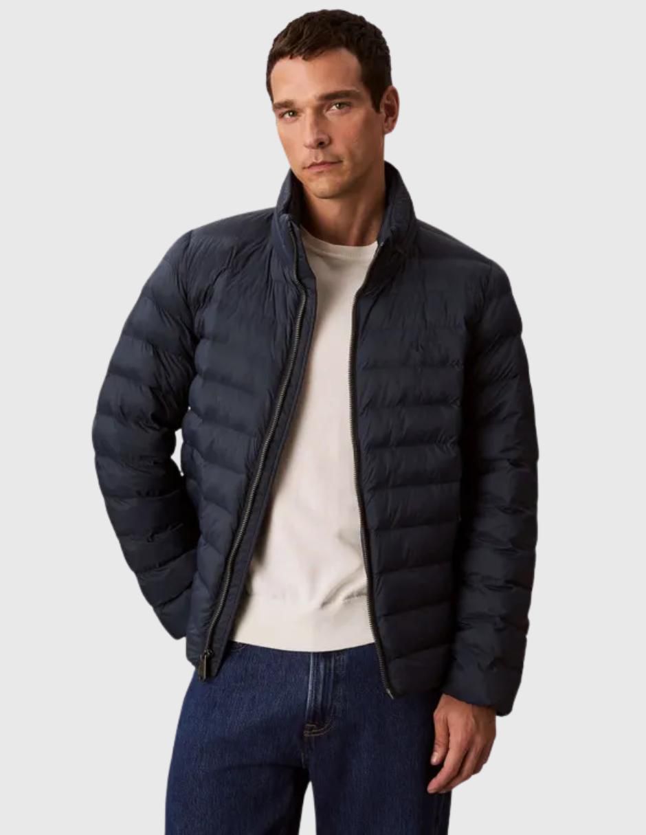 Chamarra acolchada capucha desmontable para hombre