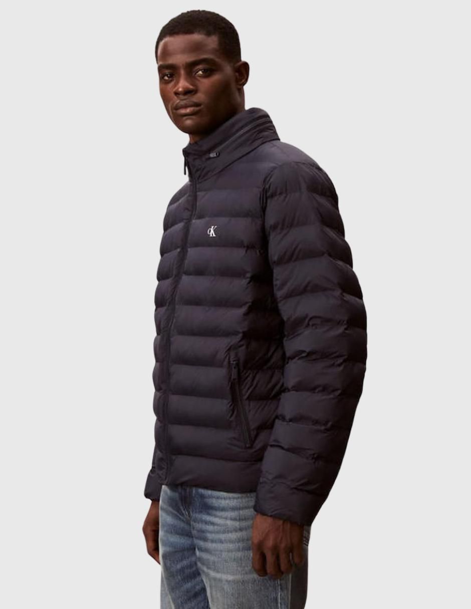 Chamarra acolchada capucha desmontable para hombre