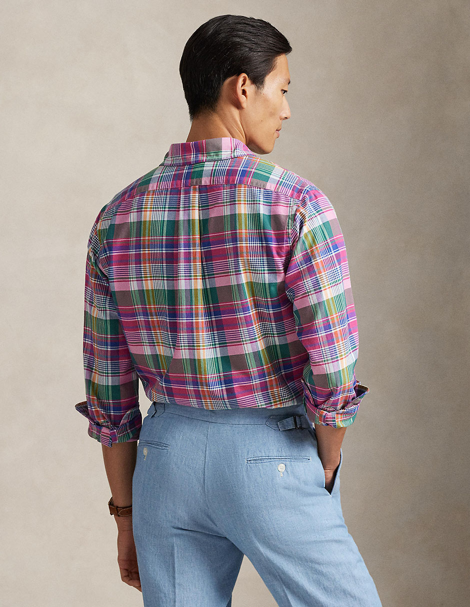 Camisa business casual Polo Ralph Lauren de algodón manga larga para hombre
