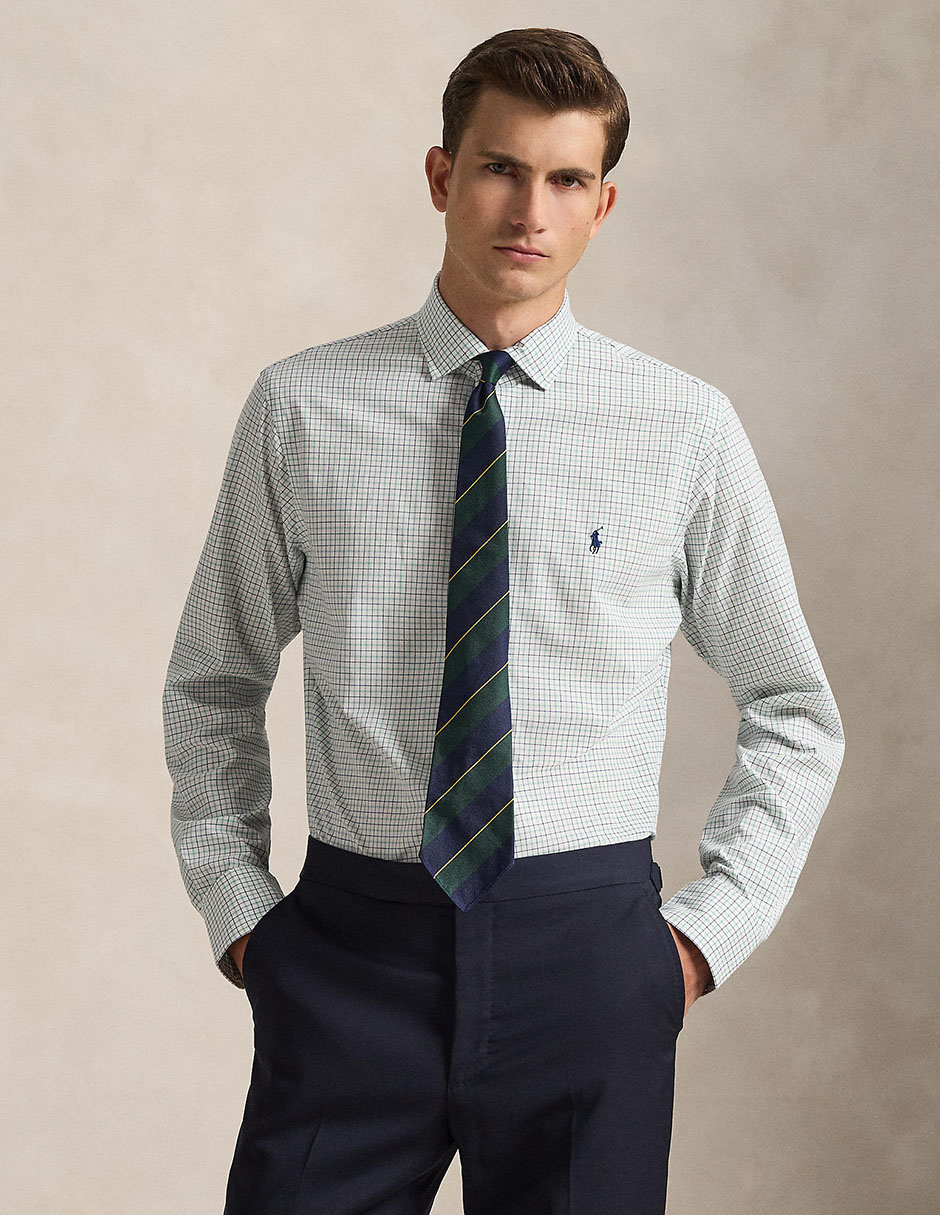 Camisa de vestir Polo Ralph Lauren de algodón manga larga para hombre