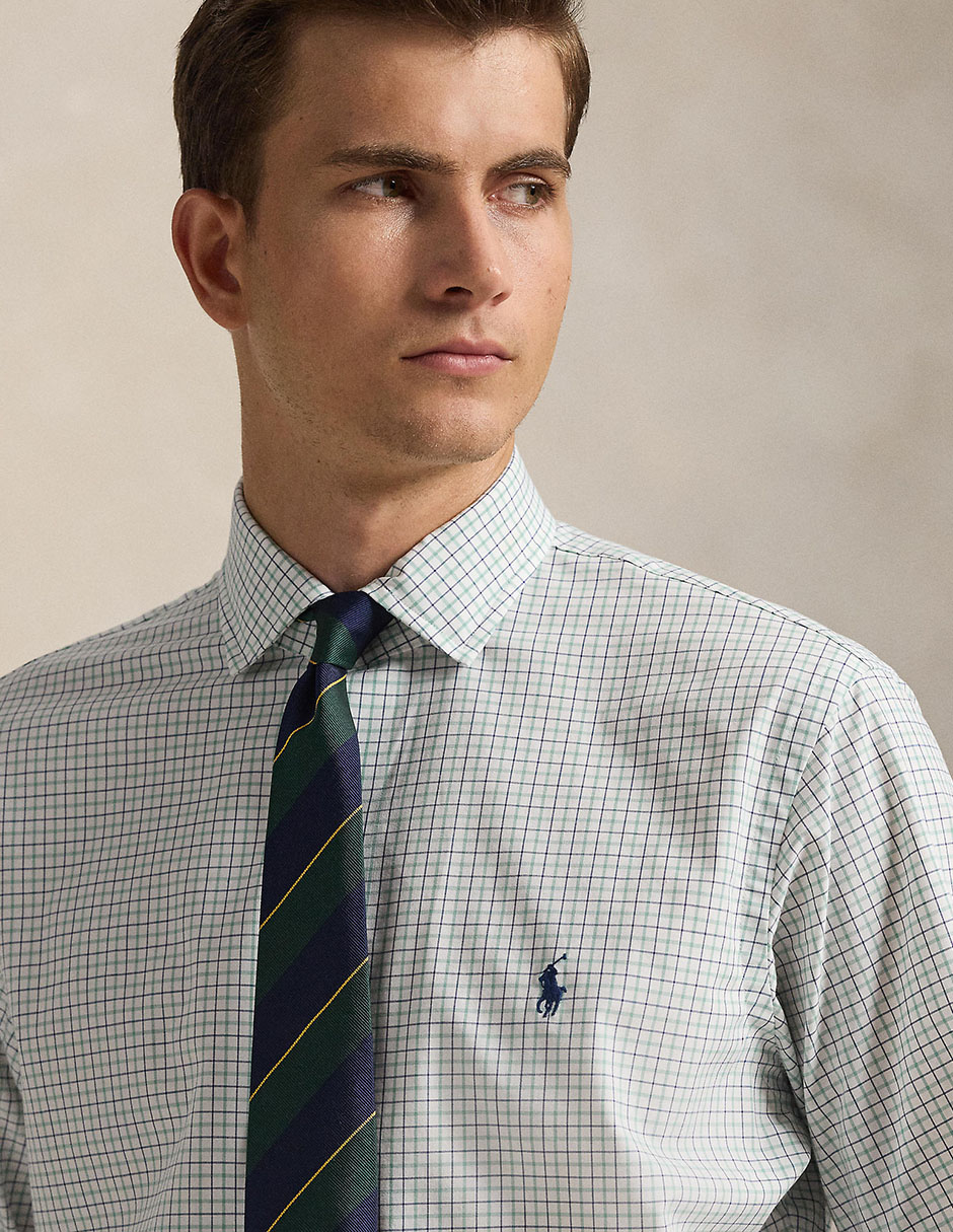 Camisa de vestir Polo Ralph Lauren de algodón manga larga para hombre