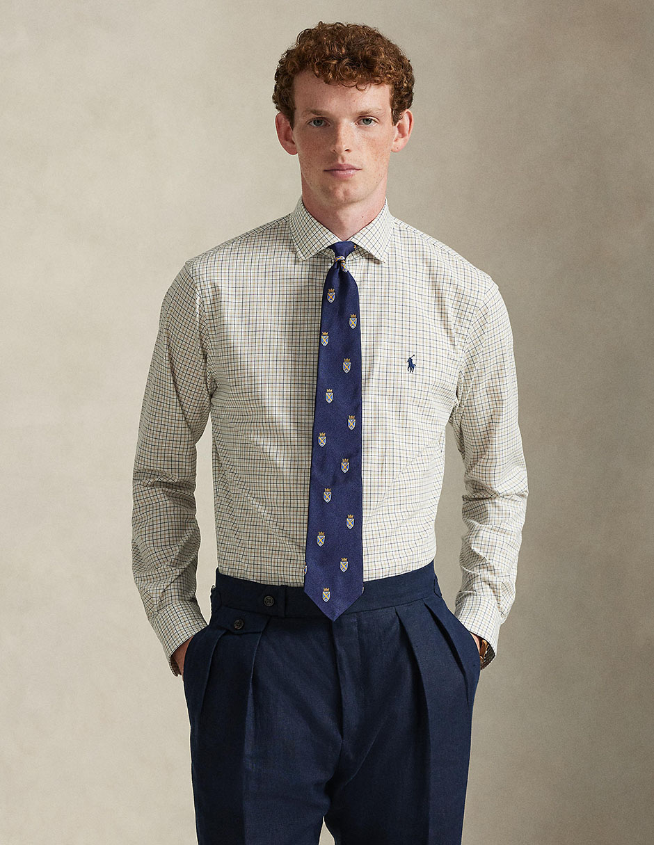 Camisa business casual de algodón manga larga para hombre Camisa business casual de algodón manga larga para hombre