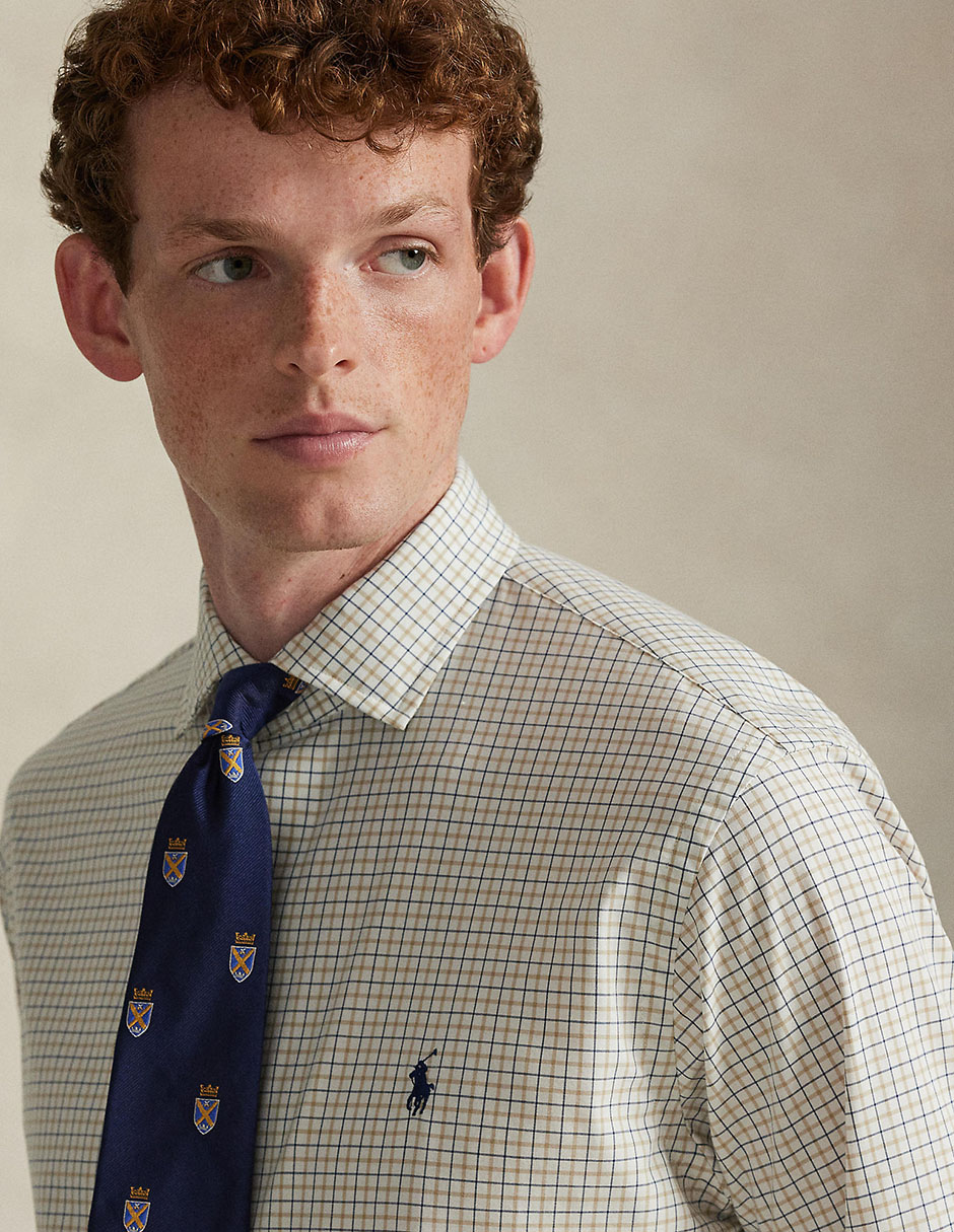 Camisa business casual Polo Ralph Lauren de algodón manga larga para hombre